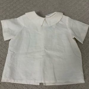 Funtasia Too white linen shirt size 3T